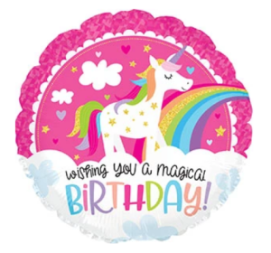 Balon foliowy - Jednorożec życzę Ci magicznych urodzin