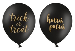 Balony lateksowe 12'' - MIX Trick or Treat +  Hocus Pocus (6szt.)