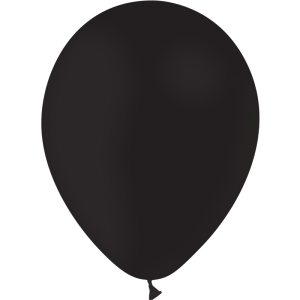 Balony lateksowe - PASTEL P41 - 5", czarne - 100 szt.