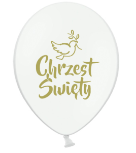 Chrzest Św. biały, złoty napis - luz