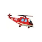Balon FM 21'' Helikopter Straż czerwony