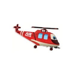 Balon FM 21'' Helikopter Straż czerwony