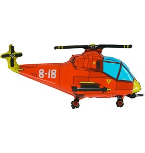 Helikopter czerwony