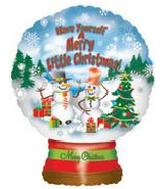 Balon foliowy 31" Kula śnieżna ( luzem) 