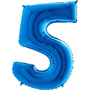 Balon foliowy 40''-102cm - niebieski "5"