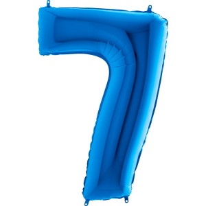 Balon foliowy 40''-102cm - niebieski "7"