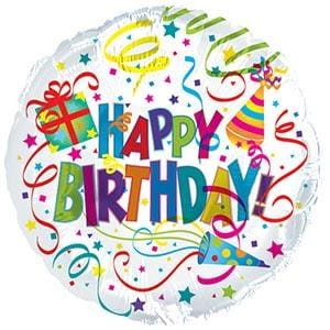 Happy Birthday serpentyny