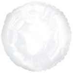 balon foliowy - okrągły biały