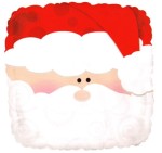 Balon foliowy 18"  - Mikołaj kwadrat (pakowany)