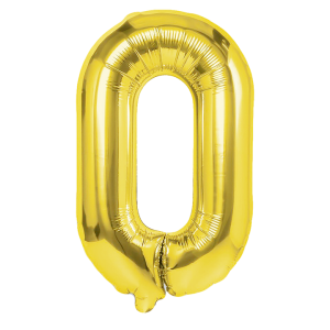 Balon foliowy -  złoty 100cm  "0"