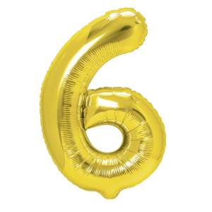 Balon foliowy -  złoty 100cm  "6"     