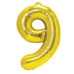 Balon foliowy -  złoty 100cm  "9"     