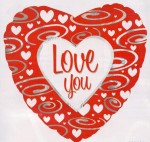 Balon foliowy - serce - Love you