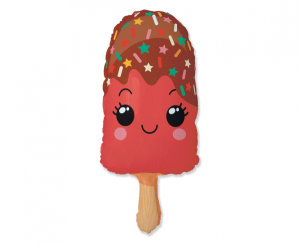 Balon foliowy 24" -  Lód na patyku czerwony