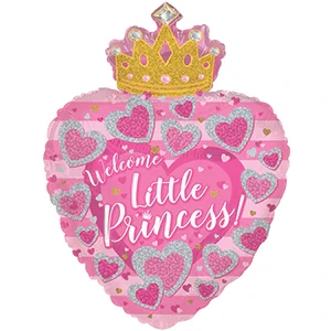 Balon foliowy 24'' luz- Witaj mała księżniczko