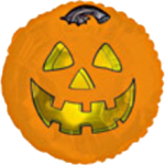 Balon foliowy - Halloween dynia - 18" 