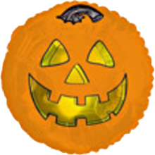Balon foliowy - Halloween dynia - 18" 