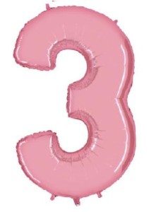 Balon foliowy 40'' - Różowy "3"