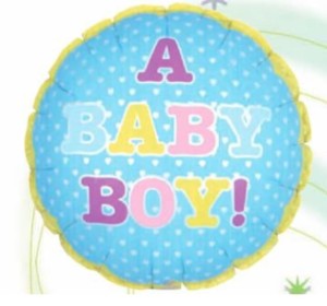 Balon foliowy 18" - A Baby Boy - 1szt.