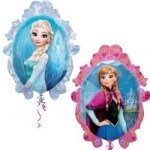 balon foliowy - 70cm -Frozen Anna Elza lustro (luz)
