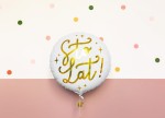 BALON FOLIOWY - BIAŁY STO LAT  35cm, 
