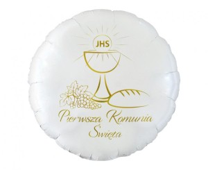 Balon foliowy 18"-  Pierwsza Komunia Święta 