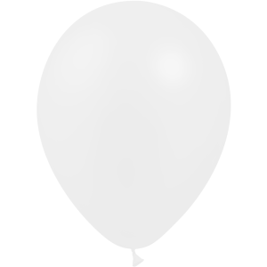 Balony lateksowe - METALLIC M96 - 5",  białe - 100 szt.      