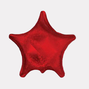 Balon foliowy - gwiazda 17" - holograficzny