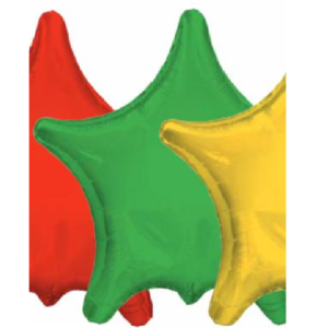 Balon foliowy -  gwiazdka 19" - luz   