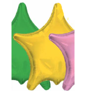 Balon foliowy -  gwiazdka 19" - luz   