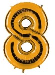 Balon foliowy 40'' - Złoty "8"