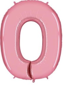Balon foliowy 40'' - Różowy "0"