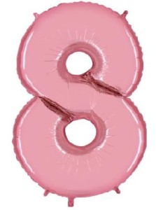 Balon foliowy 40'' - Różowy "8"