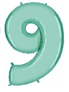 Balon foliowy 40'' - turkusowy "9"
