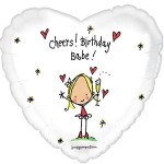 Balon foliowy - Birthday Babe