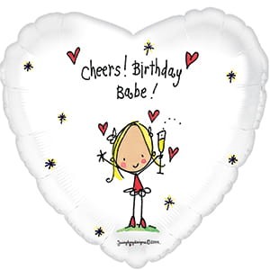 Balon foliowy - Birthday Babe