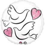 Balon foliowy 18'' - Gołąbki