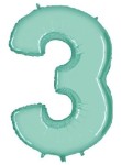 Balon foliowy 40'' - turkusowy "3"