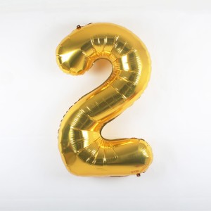 Balon foliowy 40'' - Złoty "2"