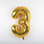 Balon foliowy 40'' - Złoty "3"