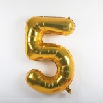 Balon foliowy 40'' - Złoty "5"