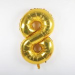 Balon foliowy 40'' - Złoty "8"