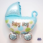 Balon foliowy 28'' - Wózek Baby Boy (luzem)