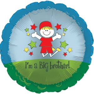Balon foliowy - I'm a big brother (5szt.)