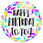 Balon foliowy - Crystal Clear Happy Clear To You