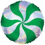 Balon foliowy 18" - Zielony lizak (luzem)