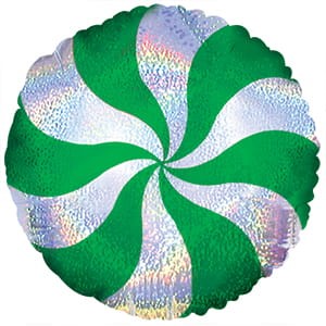 Balon foliowy 18" - Zielony lizak (luzem)