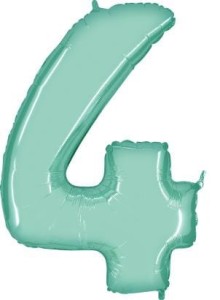 Balon foliowy 40'' - turkusowy"4"