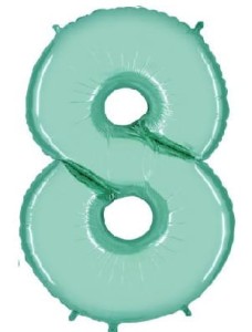 Balon foliowy 40'' - turkusowy "8"