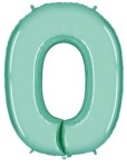 Balon foliowy 40'' - turkusowy "0"